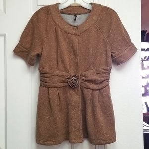 Cozy Tailored Sweater Blouse / Jacket